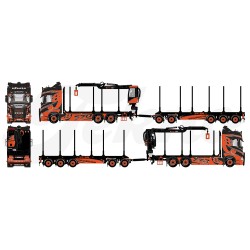 SCANIA PORTEUR REMORQUE PORTE BOIS