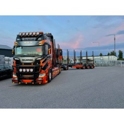 SCANIA PORTEUR REMORQUE PORTE BOIS