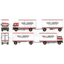 VOLVO F88 PORTEUR REMORQUE FOURGON