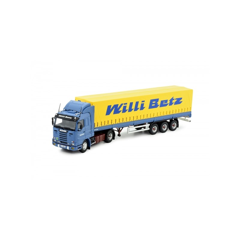 SCANIA R 143 TOPLINE AVEC REMORQUE BACHEE CLASSIQUE