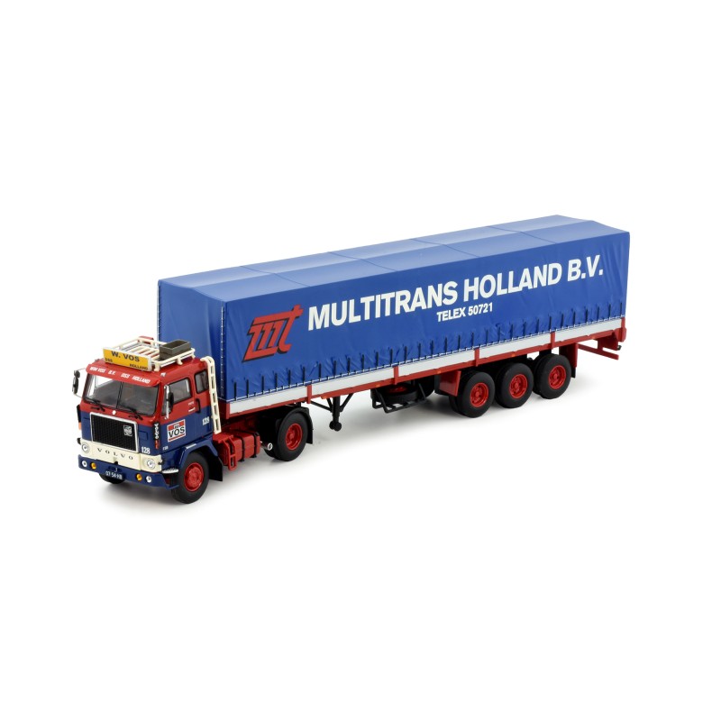 VOLVO F 88 AVEC REMORQUE BACHEE