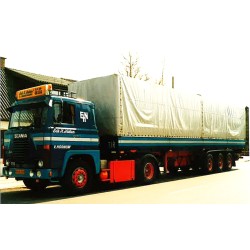 SCANIA 111 AVEC REMORQUE BACHEE