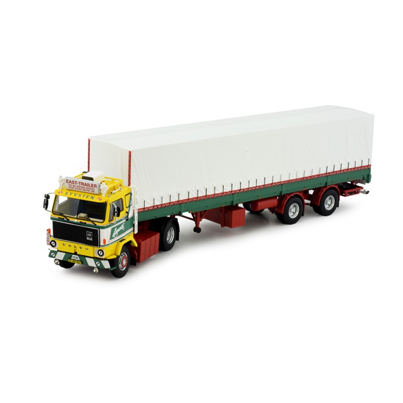 VOLVO F 89 AVEC REMORQUE BACHEE CLASSIQUE