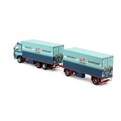 SCANIA 142 PORTEUR REMORQUE FOURGON