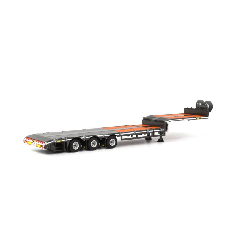 Remorque Porte-engins WSI Broshuis – 3 Essieux Extensible – 1/50 – 04-1139