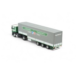 Volvo F12 AVEC REMORQUE COL DE CYGNE BACHEE