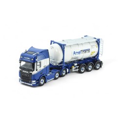 SCANIA CR20 AVEC REMORQUE CONTAINER CITERNE