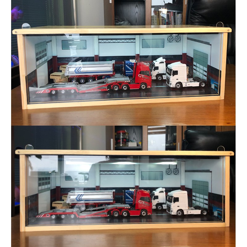 GARAGE POIDS LOURD AVEC ECLAIRAGE AU 1/50
