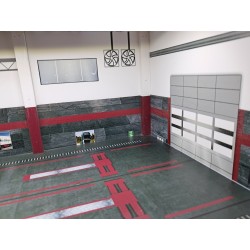 GARAGE POIDS LOURD AVEC ECLAIRAGE AU 1/50