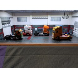 GARAGE POIDS LOURD AVEC ECLAIRAGE AU 1/50