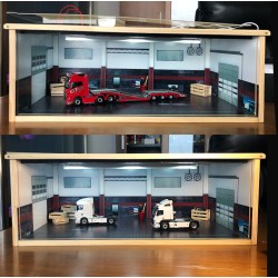 GARAGE POIDS LOURD AVEC ECLAIRAGE AU 1/50