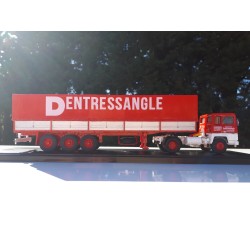 BERLIET TR 280 AVEC REMORQUE BACHEE 3 ESSIEUX