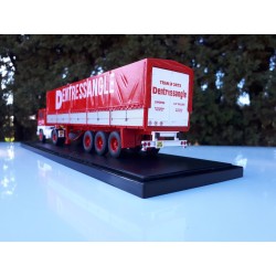 BERLIET TR 280 AVEC REMORQUE BACHEE 3 ESSIEUX