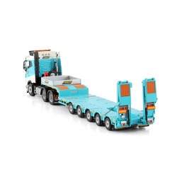 VOLVO FH5 GLOBETROTTER 6X4  AVEC REMORQUE PORTE ENGINS