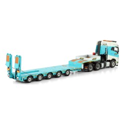VOLVO FH5 GLOBETROTTER 6X4  AVEC REMORQUE PORTE ENGINS