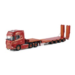 DAF XG+ 6X2 AVEC REMORQUE PORTE ENGINS
