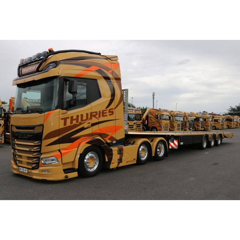 DAF XG+ 6X2 TWIN AVEC REMORQUE PLATEAU