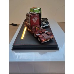 Boîte vitrine de luxe avec eclairage pour 2 tracteurs 1/50