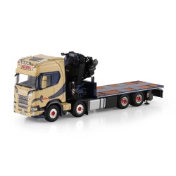SCANIA R HIGHLINE CR20H PORTEUR PLATEAU AVEC GRUE